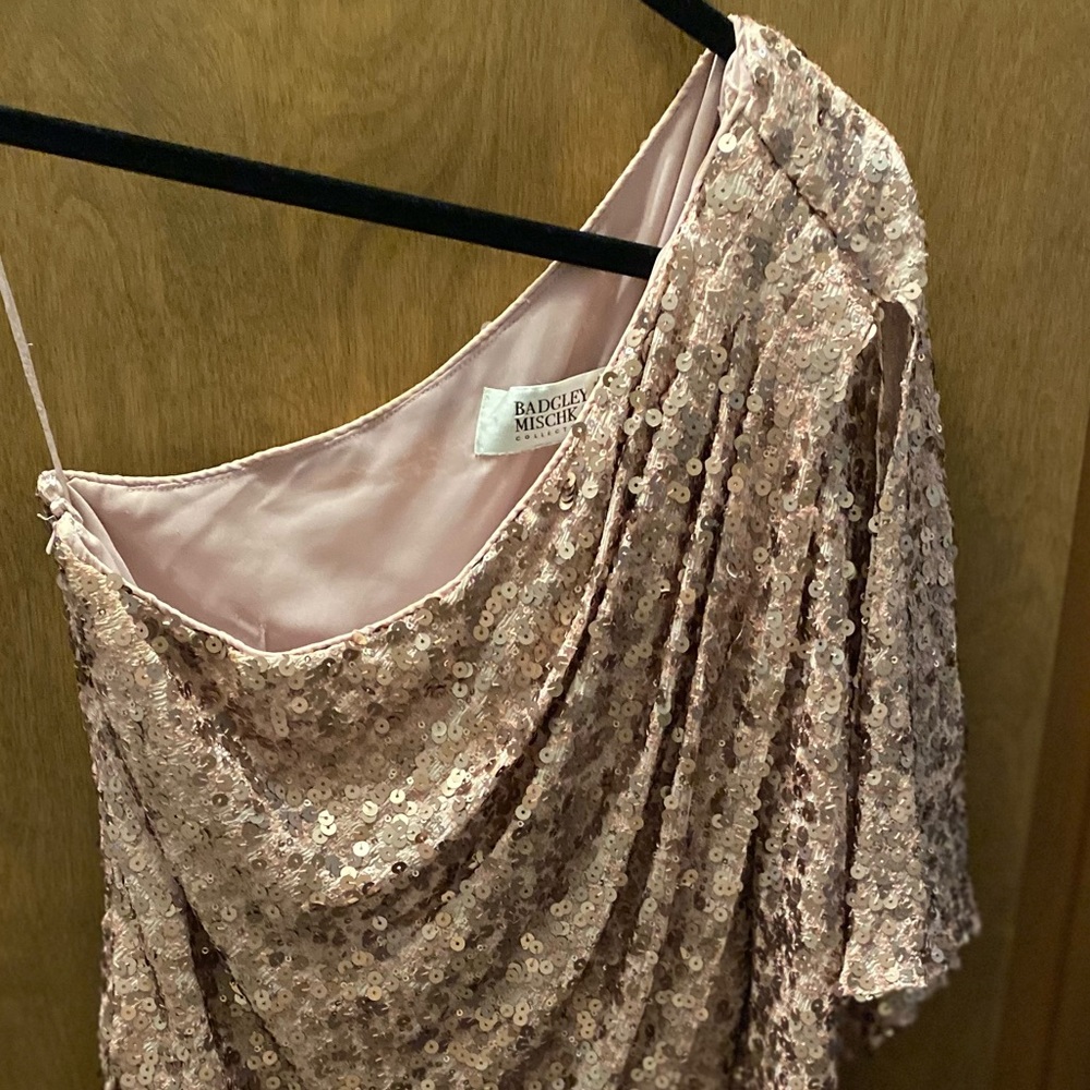 Gorgeous One Shoulder Sequin Dress - Vintage
